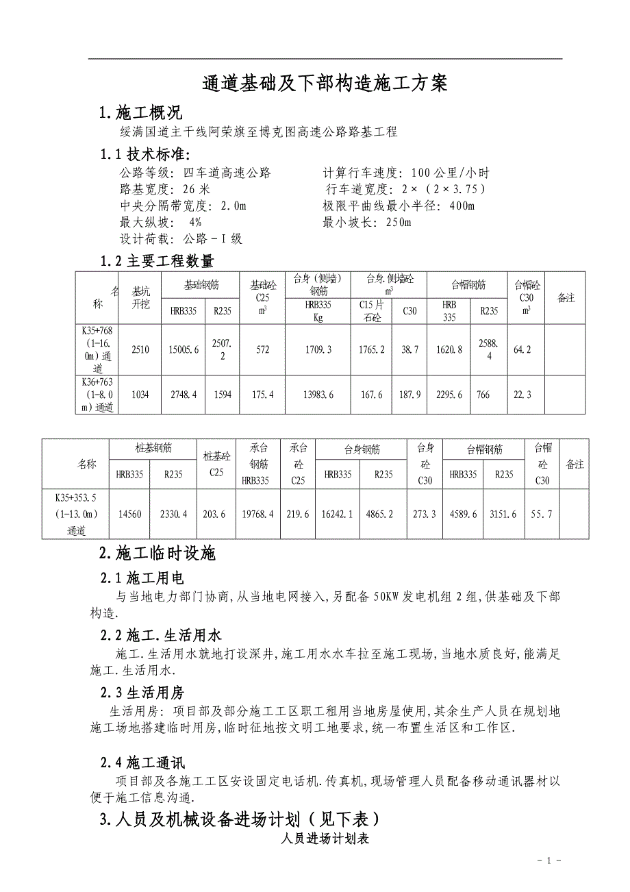 通道施工组织_第1页