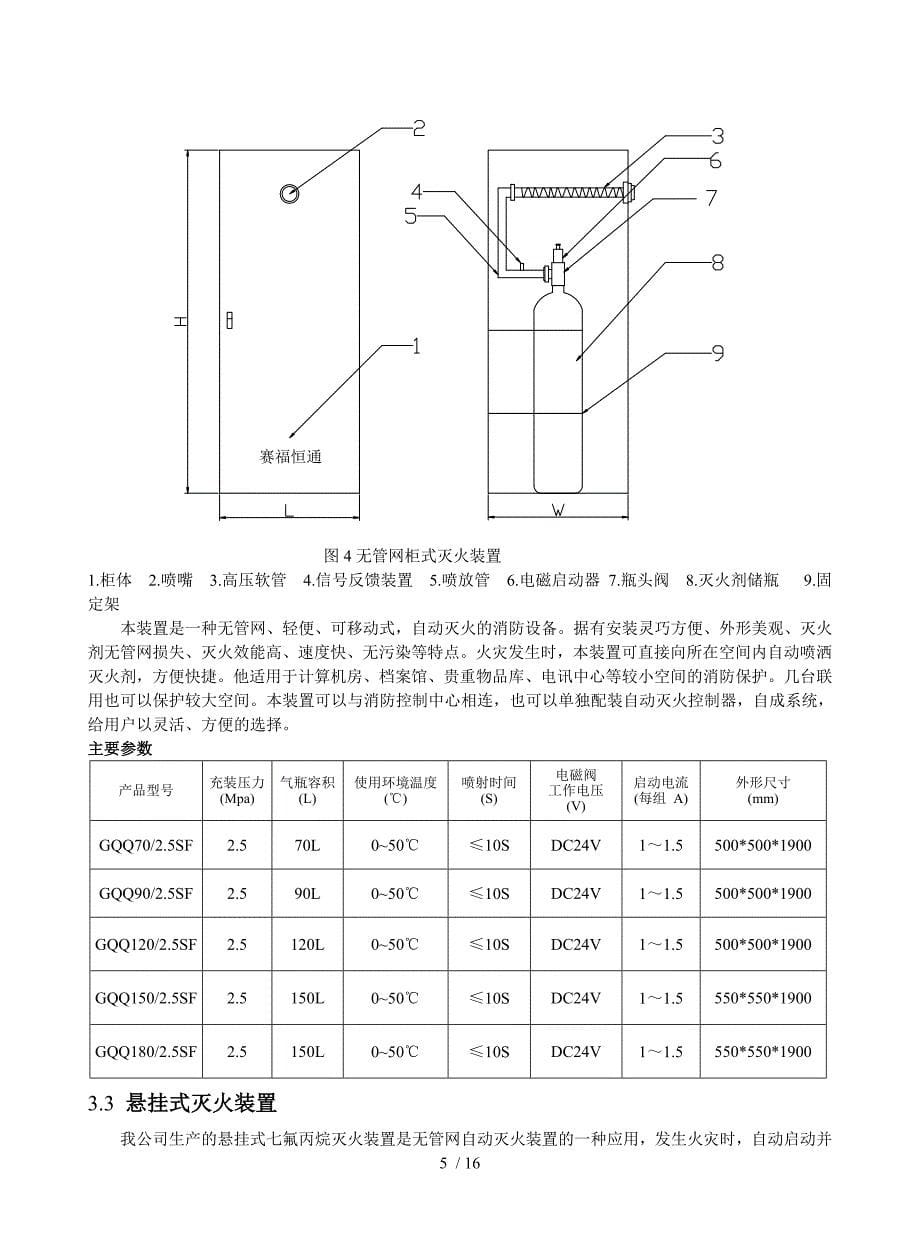 氟丙烷说明书_第5页