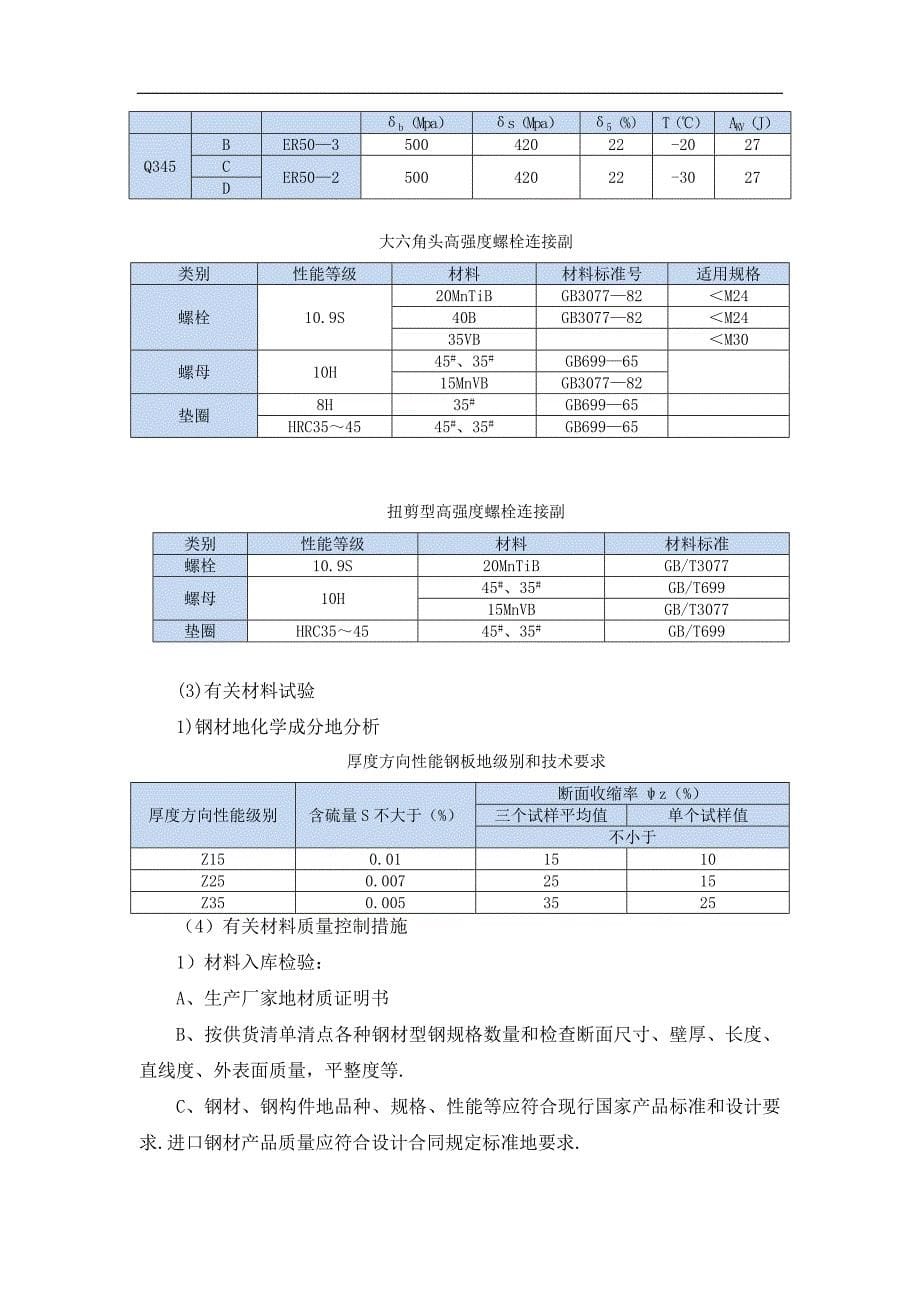 酿酒有限公司钢结构施工组织方案_第5页