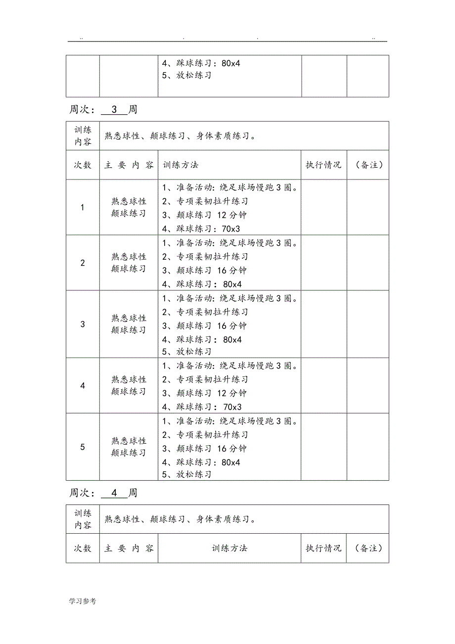 足球训练计划[周]_第4页