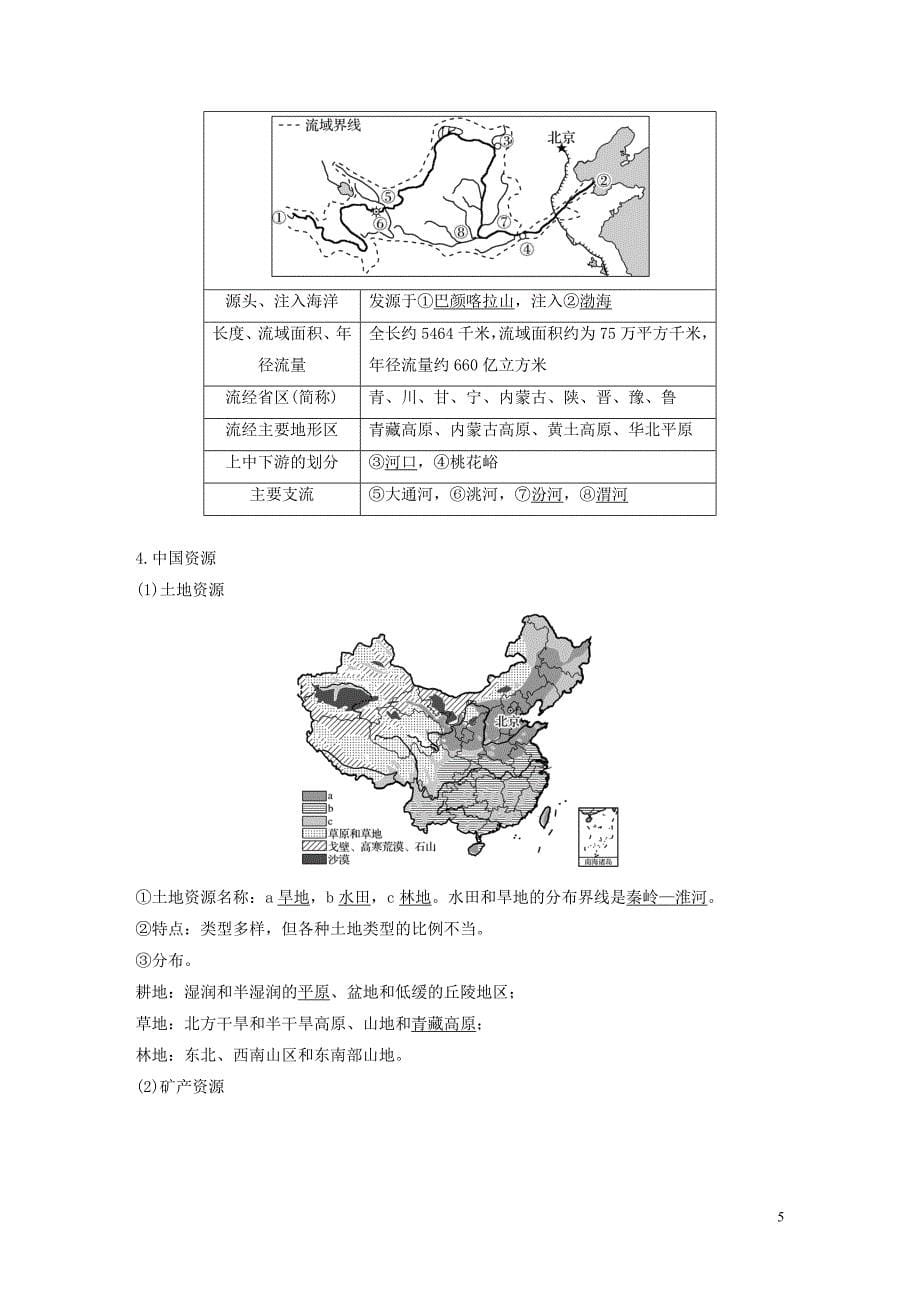 2020版高考地理新导学大一轮复习 区域地理 第二单元 中国地理 第39讲 中国地理概况讲义（含解析）鲁教版_第5页