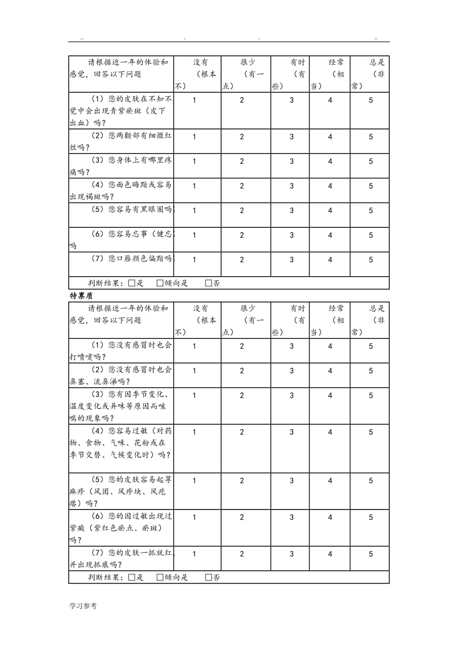 中医体质辨识标准[评分标准]_第4页