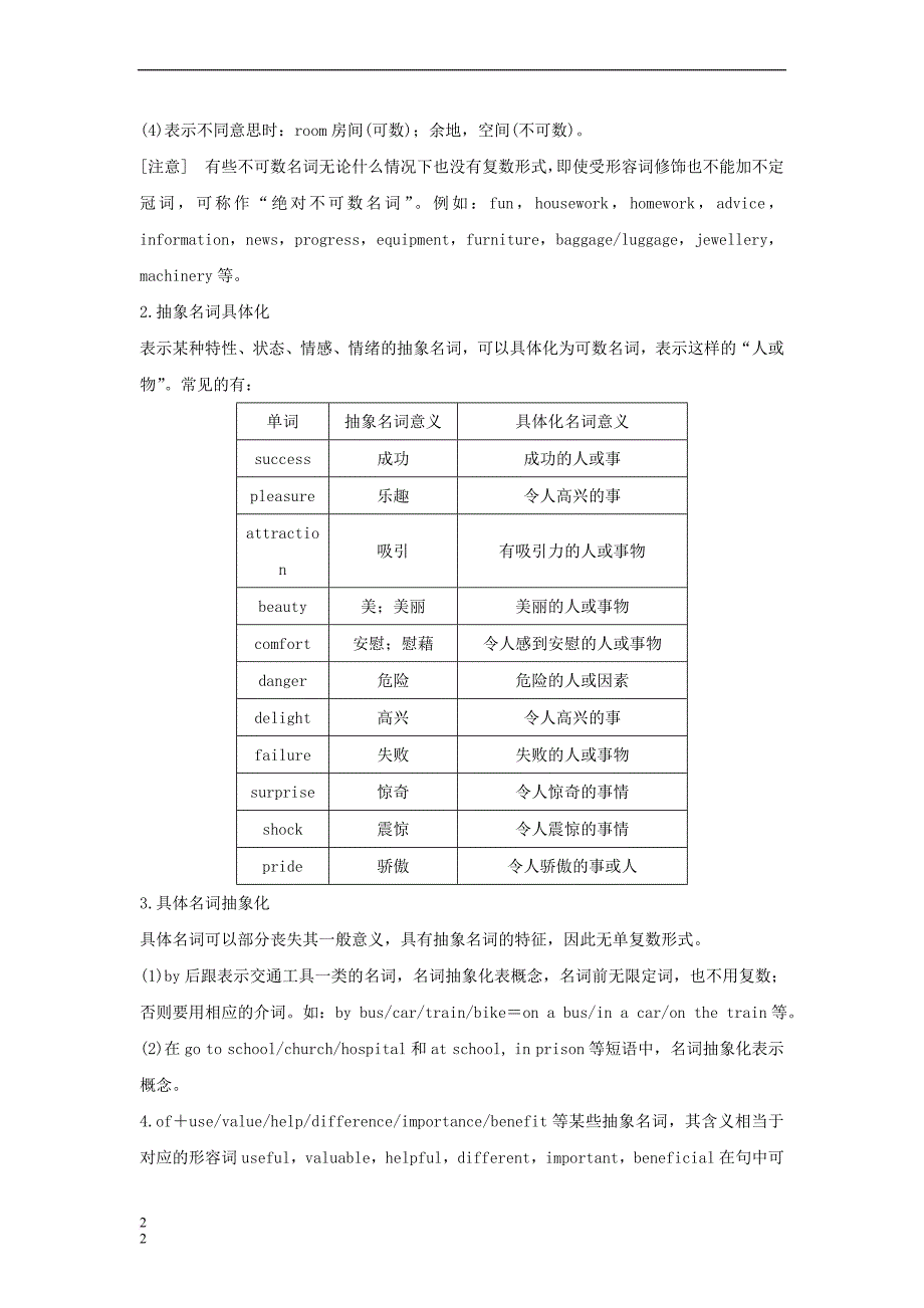 2019高考英语基础保分篇 第一讲 名词讲与练 新人教版_第2页