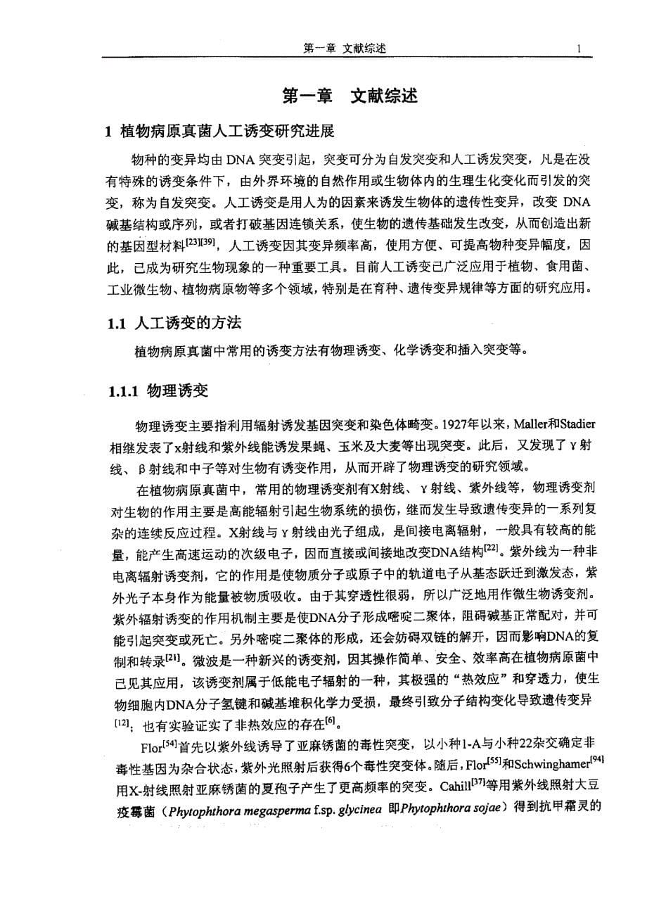 紫外线诱导小麦条锈菌致病性突变及其突变菌系的rapd分析_第5页