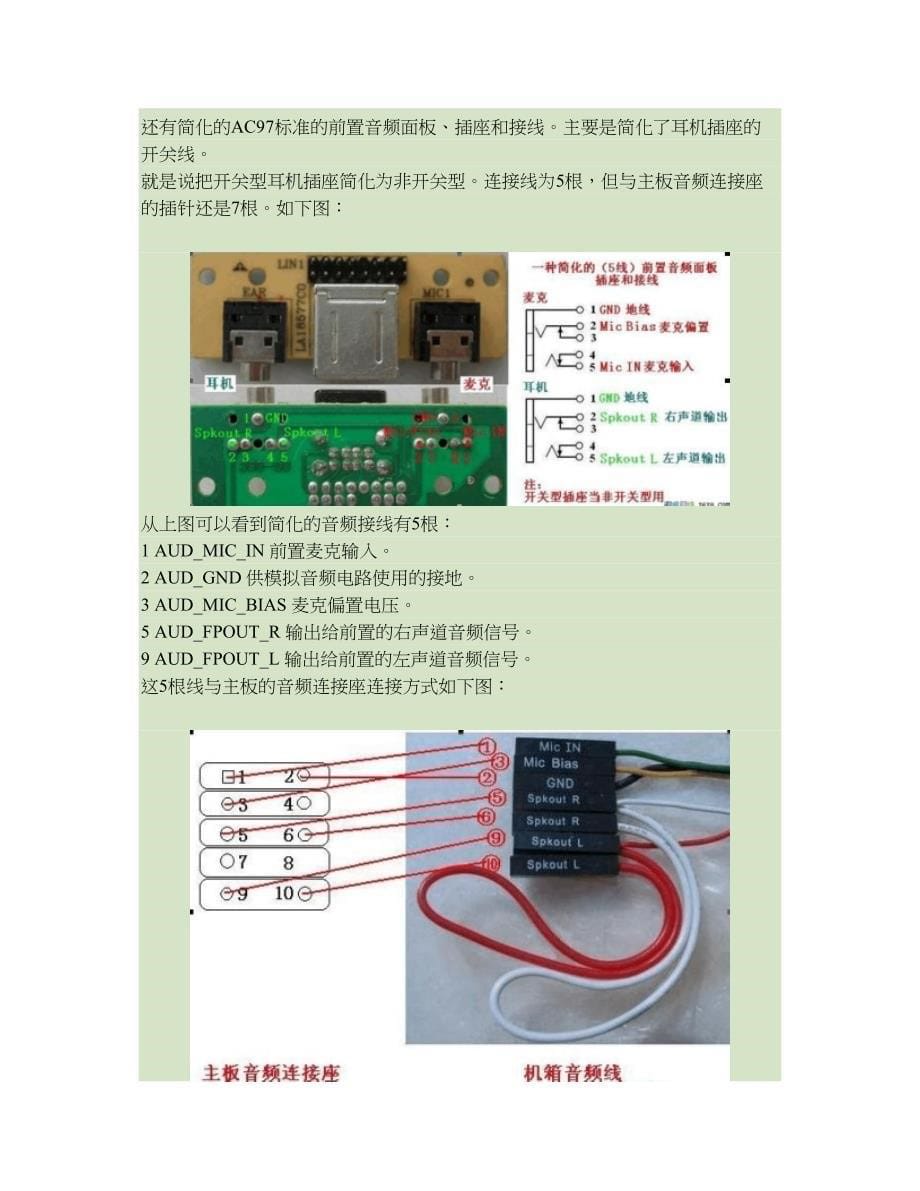 图解说明主板前置音频线、USB连线接法_第5页