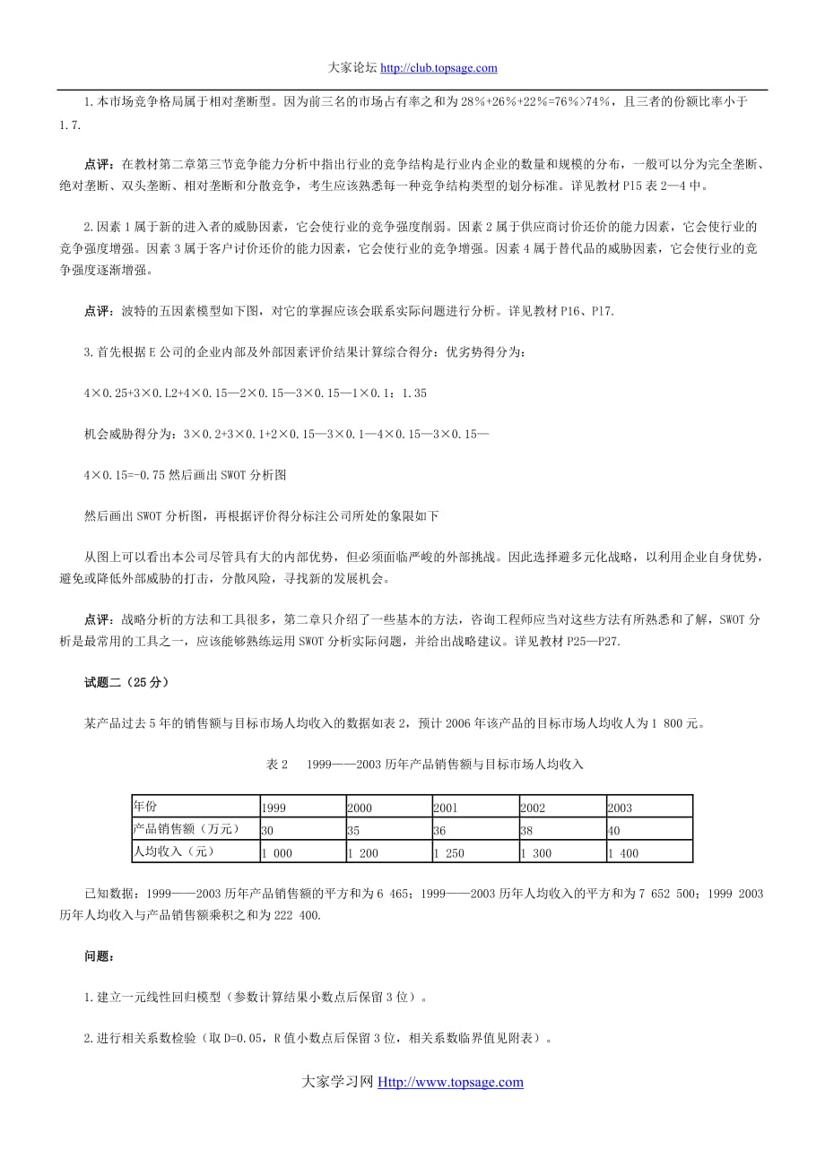 2004年《现代咨询方法与实务》试题及答案_第2页