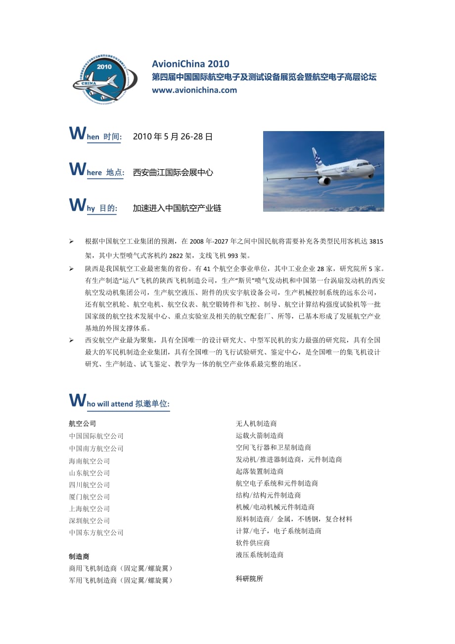 第四届中国国际航空电子及测试设备展览会_第1页