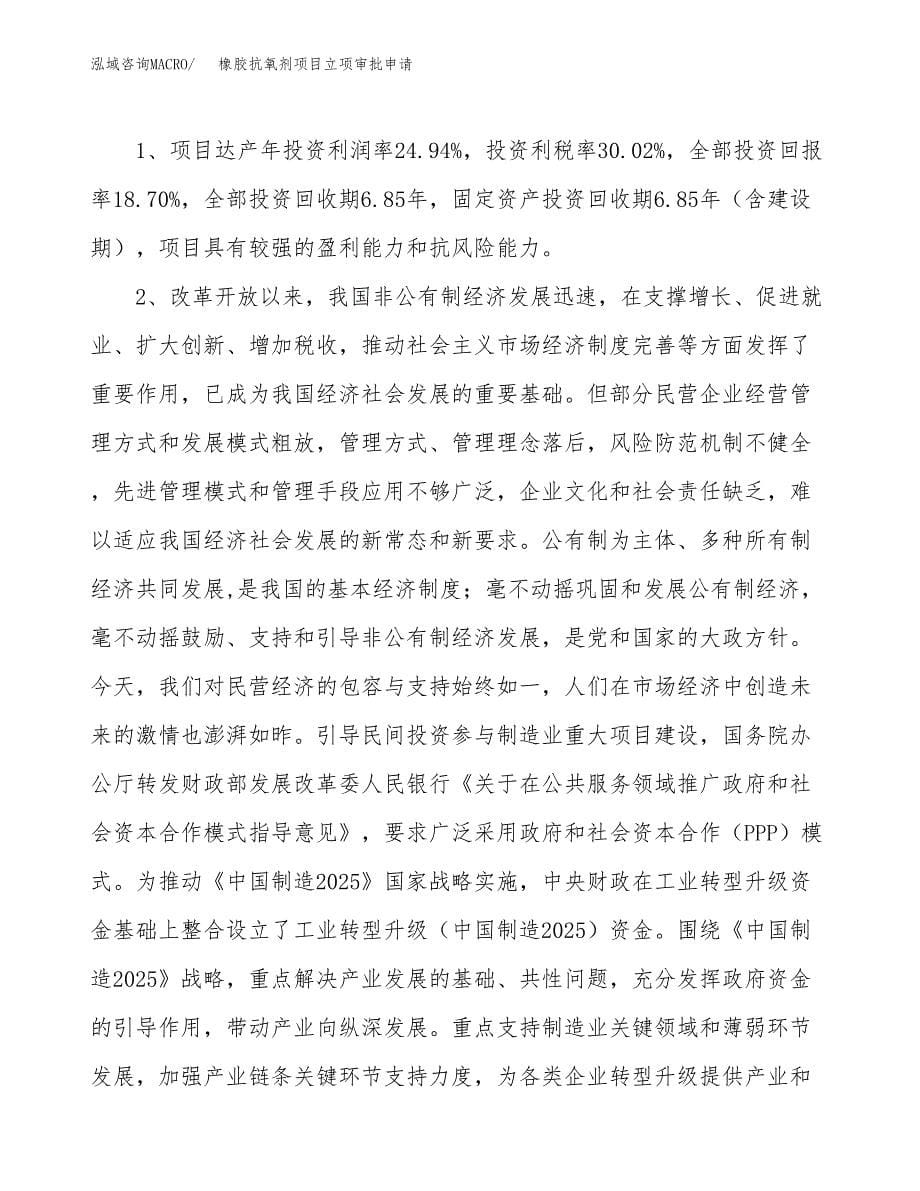 橡胶抗氧剂项目立项审批申请.docx_第5页