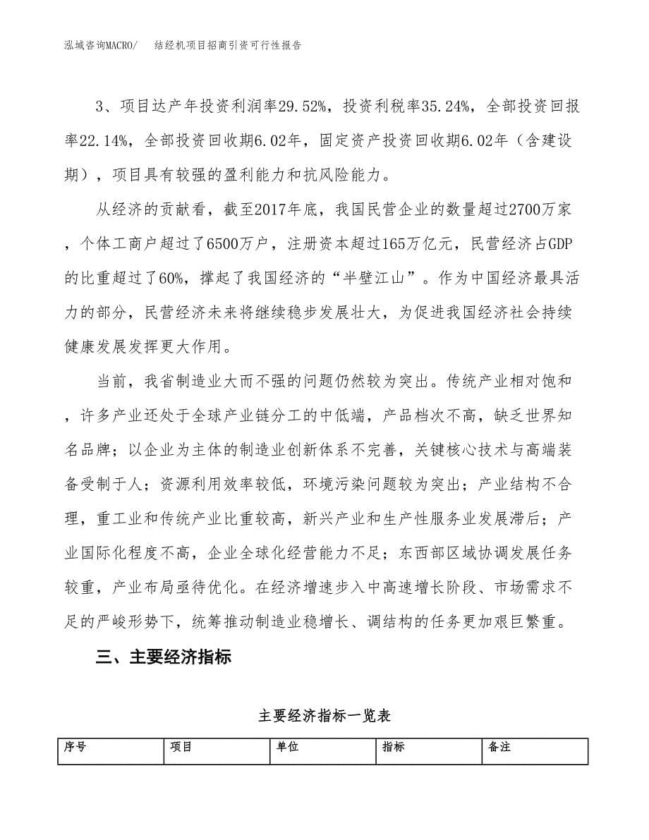 结经机项目招商引资可行性报告.docx_第5页