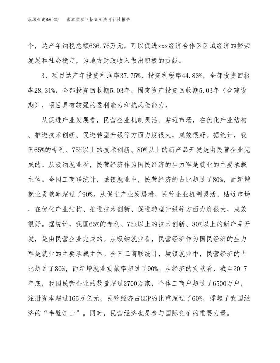 徽章类项目招商引资可行性报告.docx_第5页