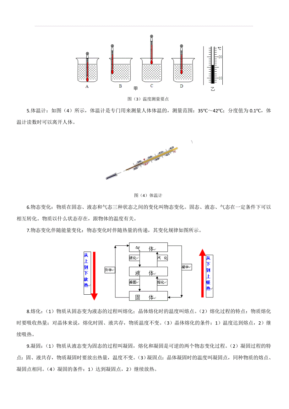 人教版2019-2020学年八年级物理第三章：物态变化考点讲解与剖析_第2页