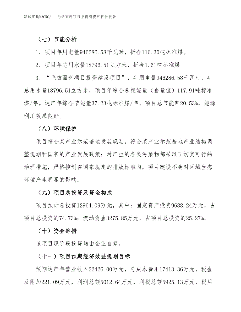 毛纺面料项目招商引资可行性报告.docx_第3页