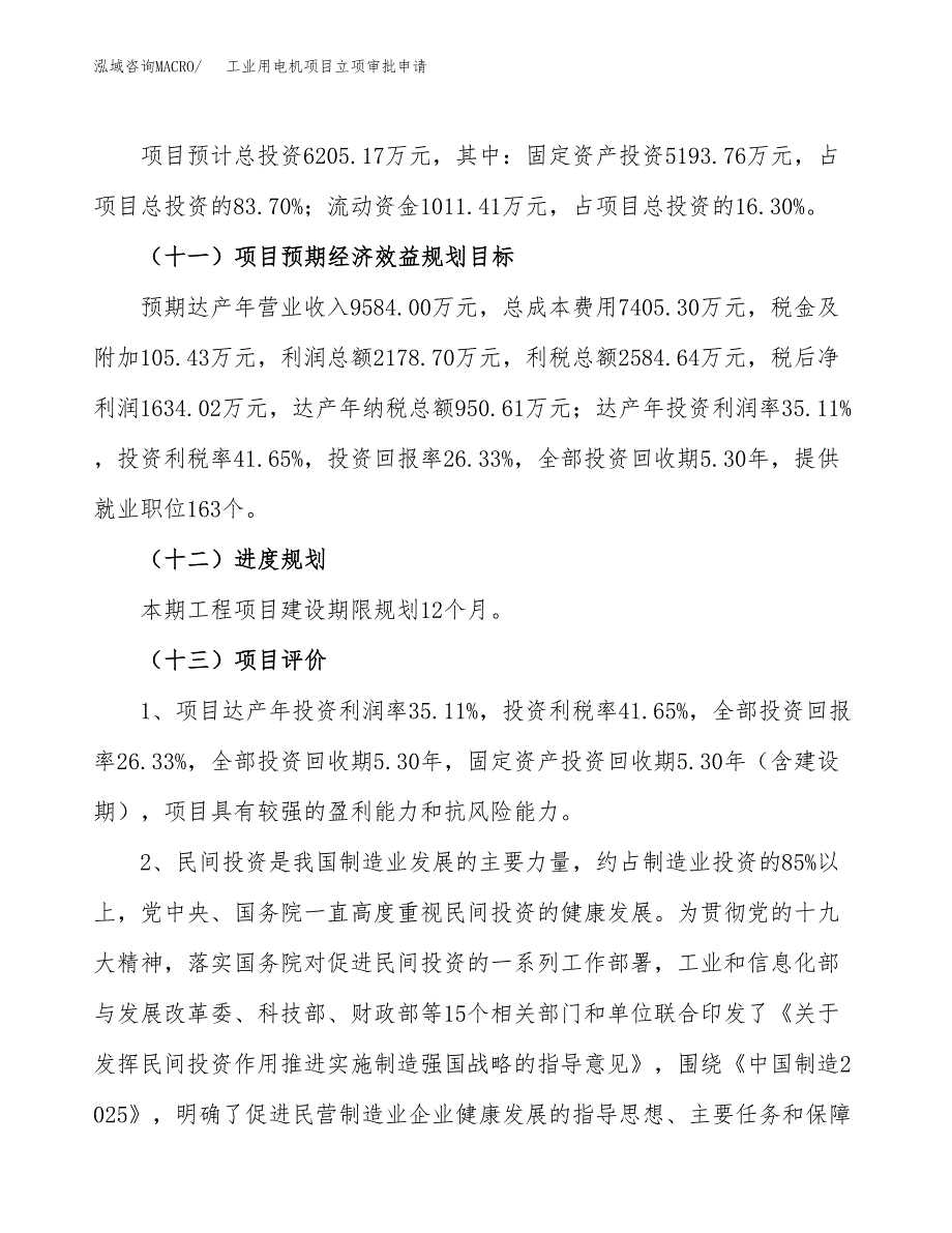 工业用电机项目立项审批申请.docx_第4页