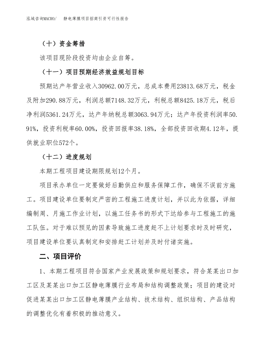 静电薄膜项目招商引资可行性报告.docx_第4页