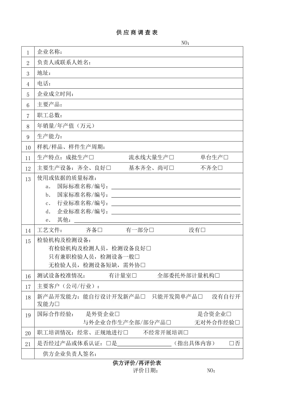 2019年食品企业采购控制程序表格.精品_第1页