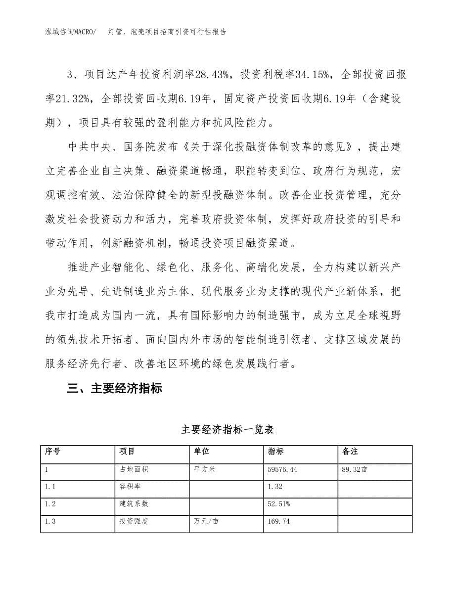 灯管、泡壳项目招商引资可行性报告.docx_第5页