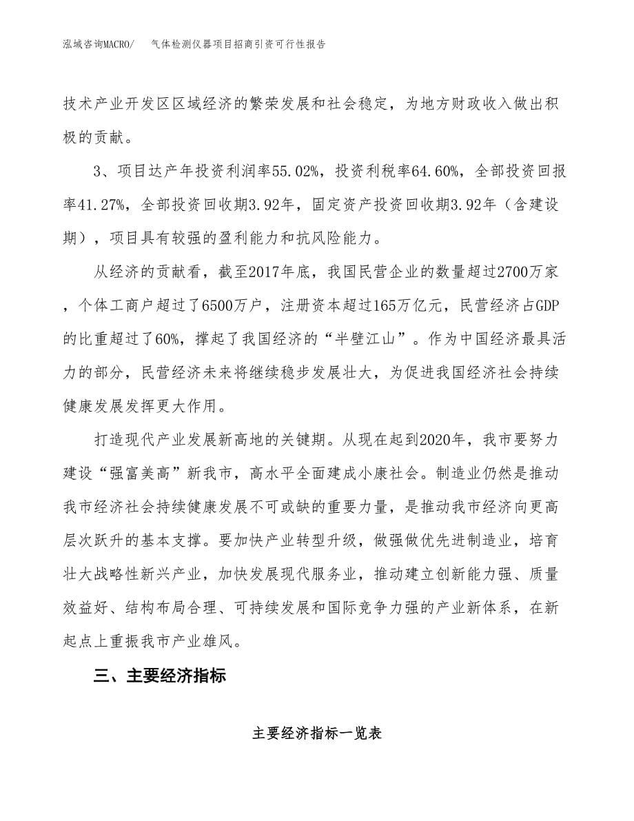 气体检测仪器项目招商引资可行性报告.docx_第5页