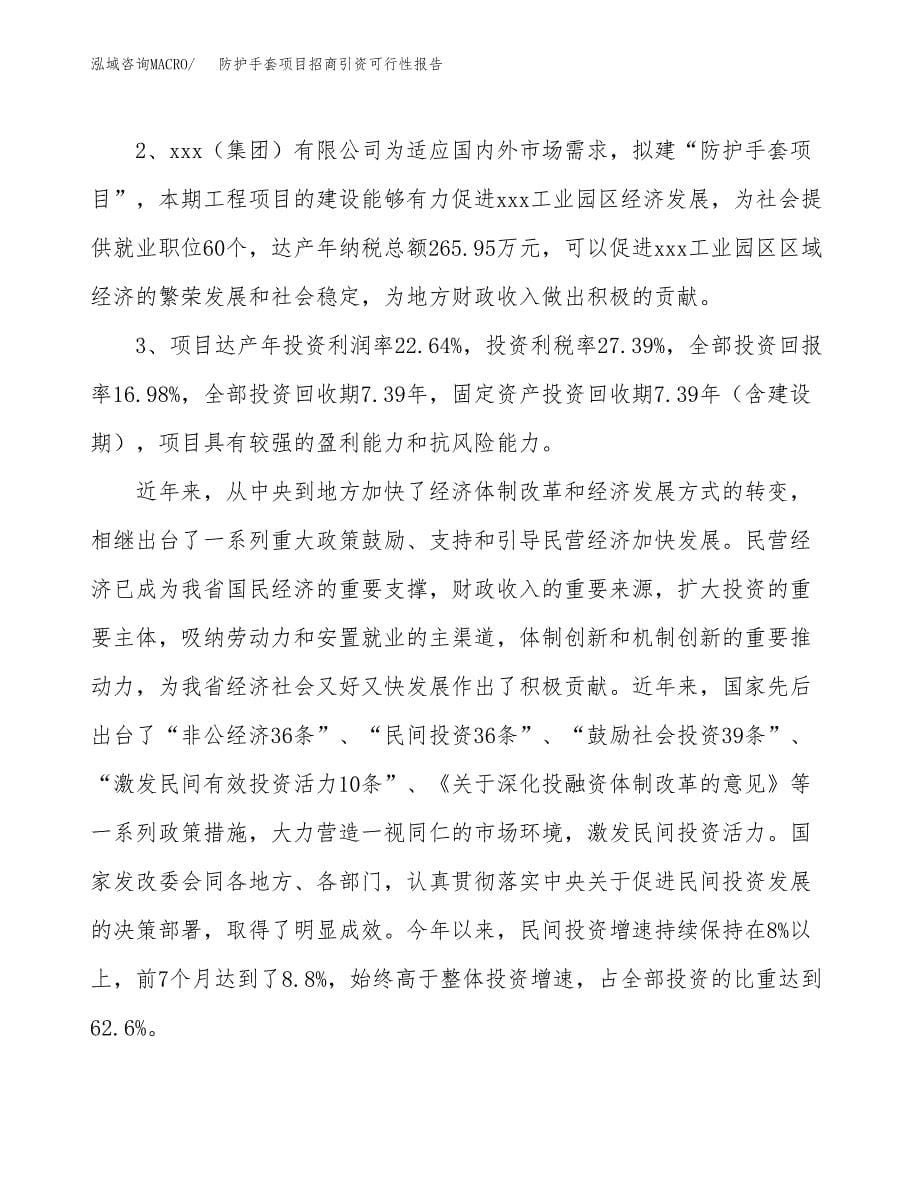 防护手套项目招商引资可行性报告.docx_第5页