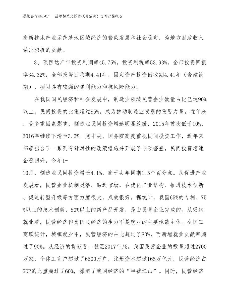 显示相关元器件项目招商引资可行性报告.docx_第5页