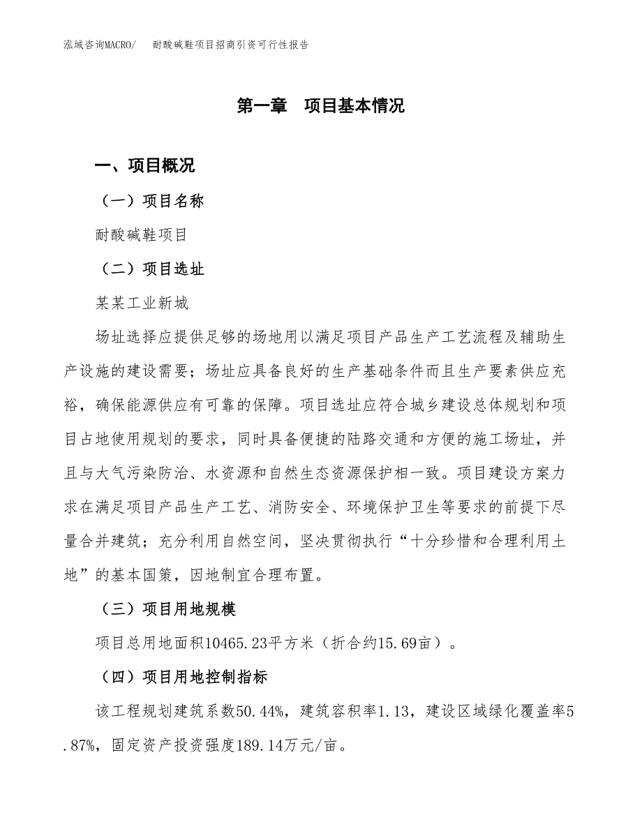 耐酸碱鞋项目招商引资可行性报告.docx_第2页