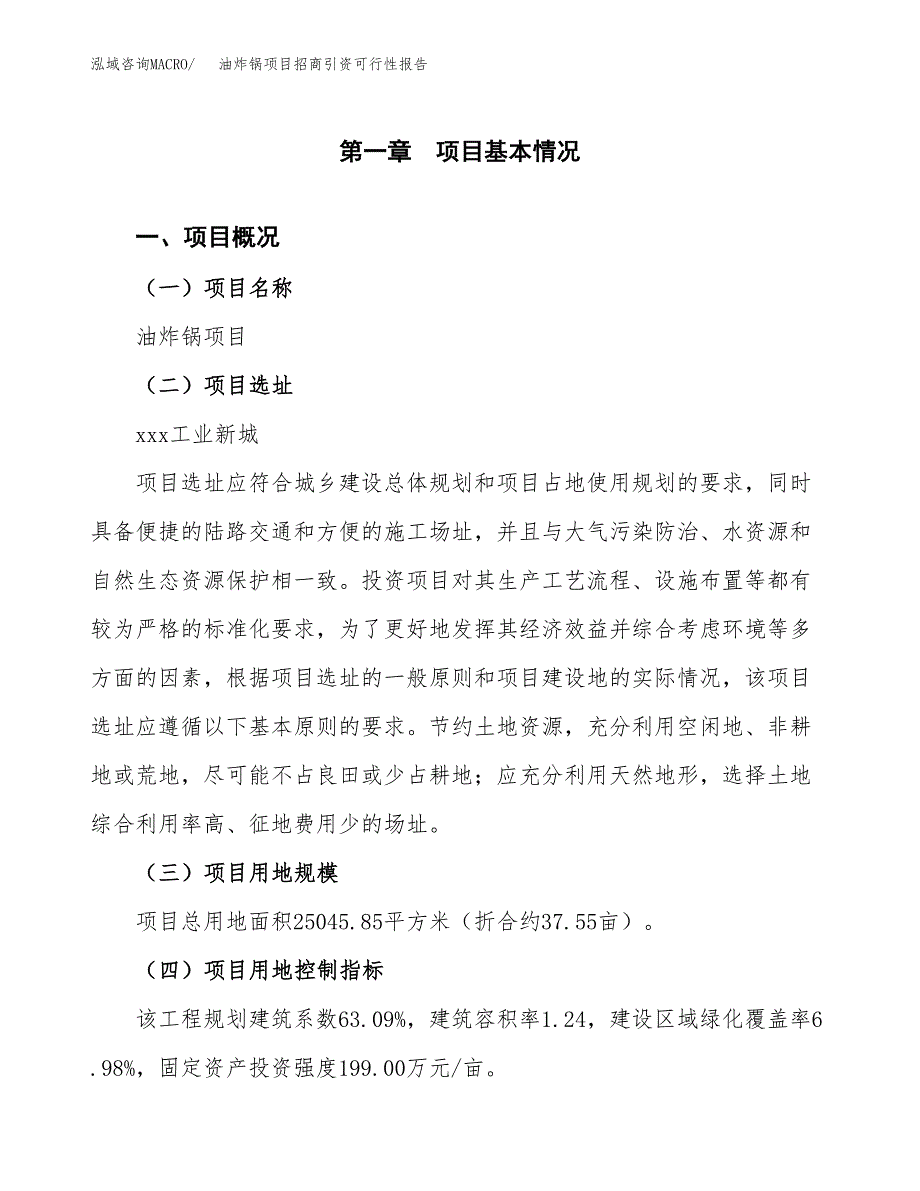 油炸锅项目招商引资可行性报告.docx_第2页