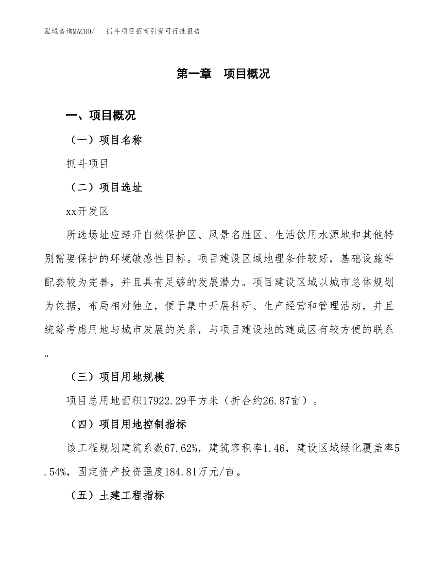 抓斗项目招商引资可行性报告.docx_第2页