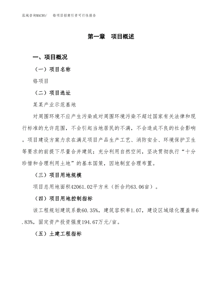 铬项目招商引资可行性报告.docx_第2页