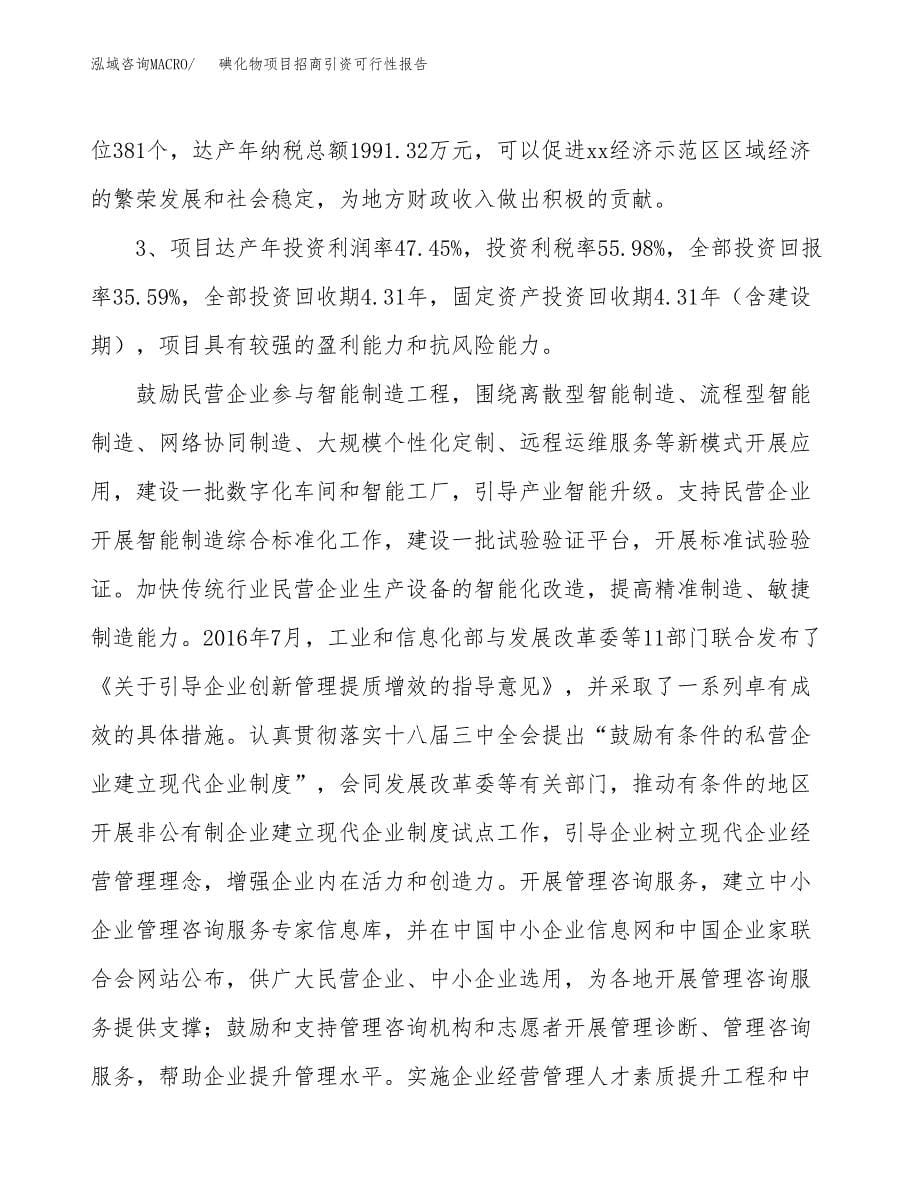 碘化物项目招商引资可行性报告.docx_第5页