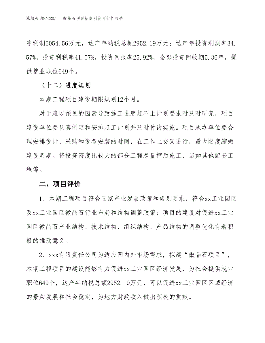 微晶石项目招商引资可行性报告.docx_第4页