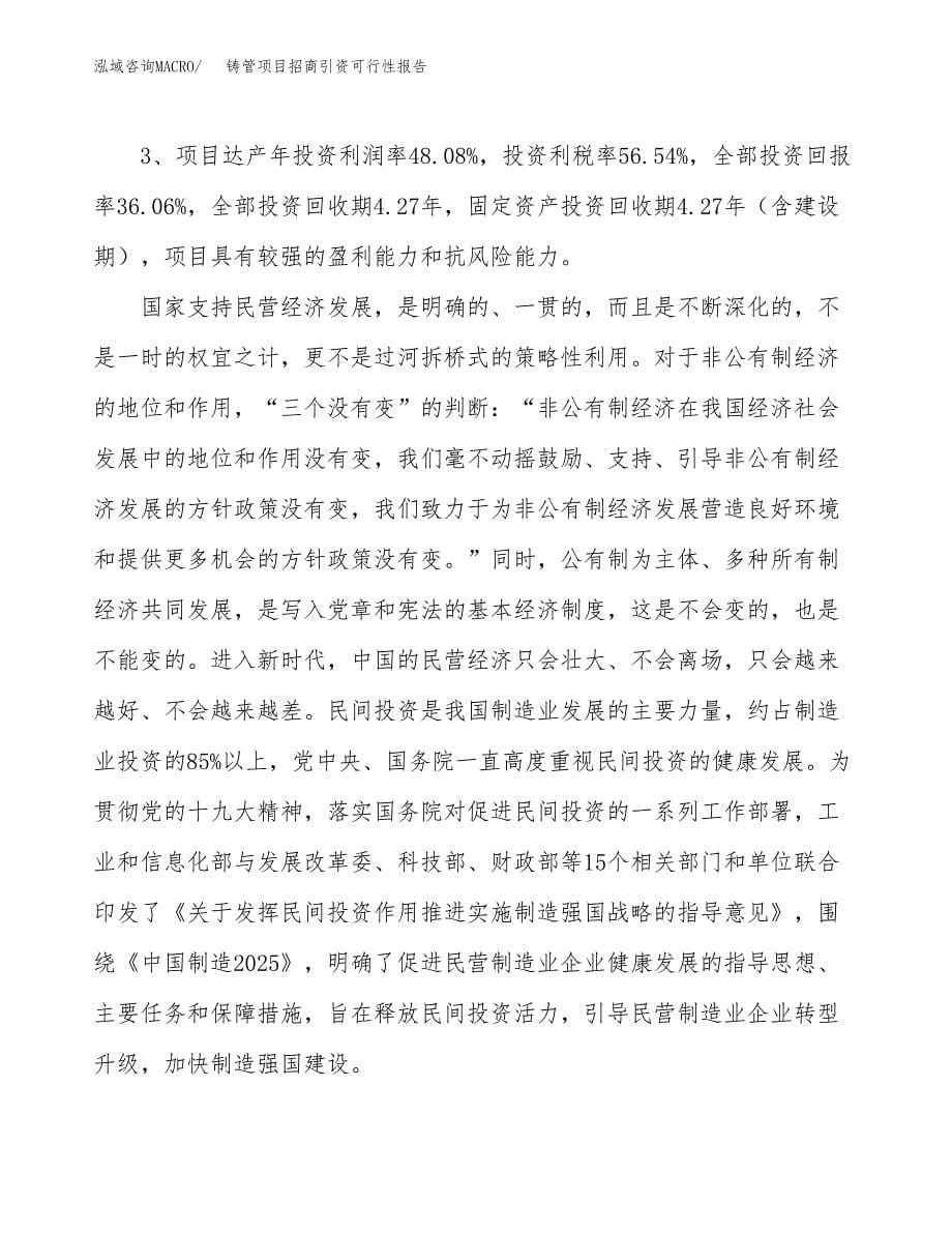 铸管项目招商引资可行性报告.docx_第5页