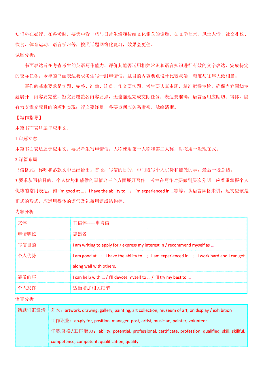 高考英语满分作文解析及写作素材积累：2019年高考满分作文_第2页