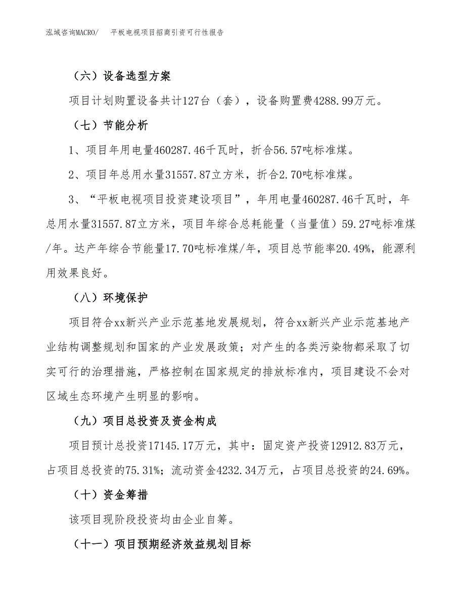 平板电视项目招商引资可行性报告.docx_第3页