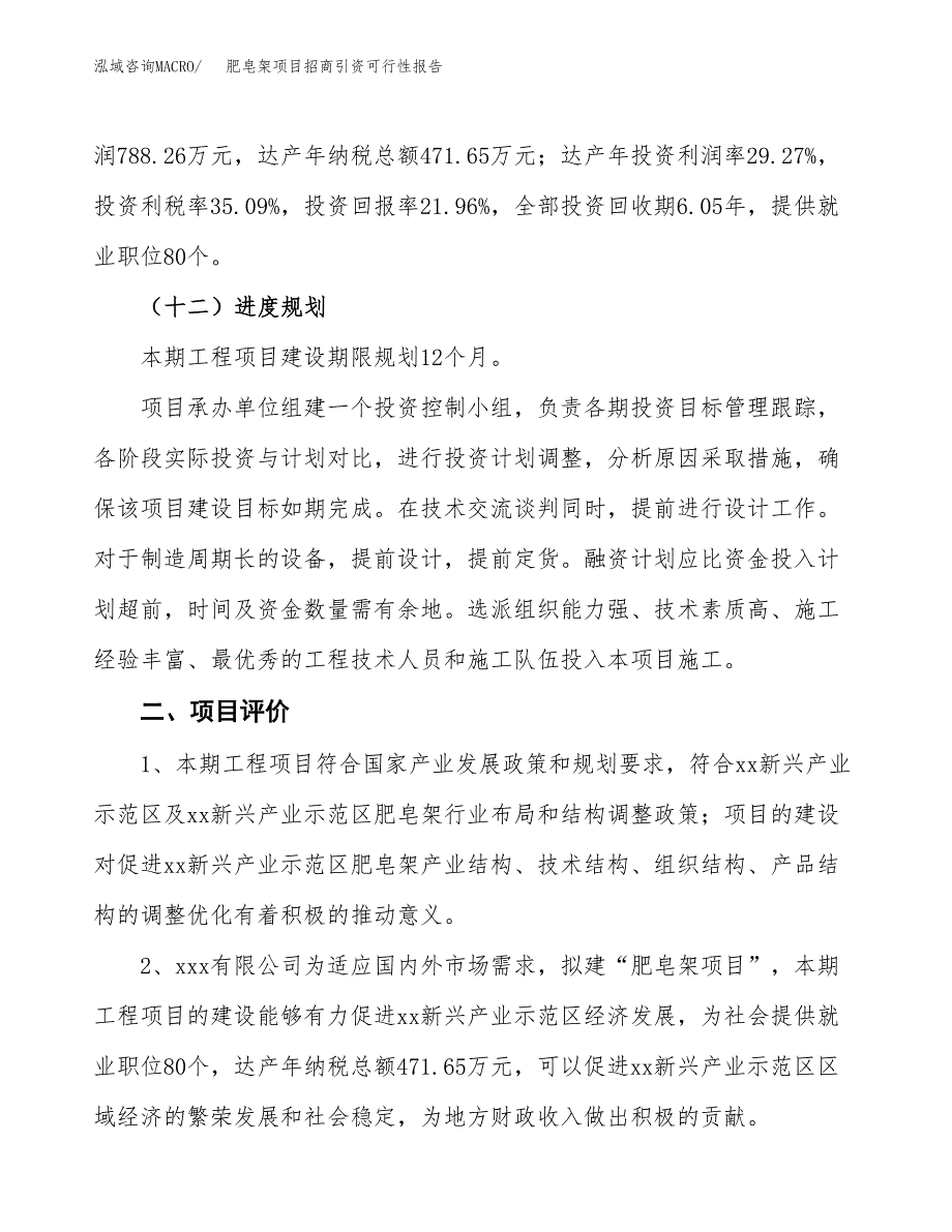 肥皂架项目招商引资可行性报告.docx_第4页