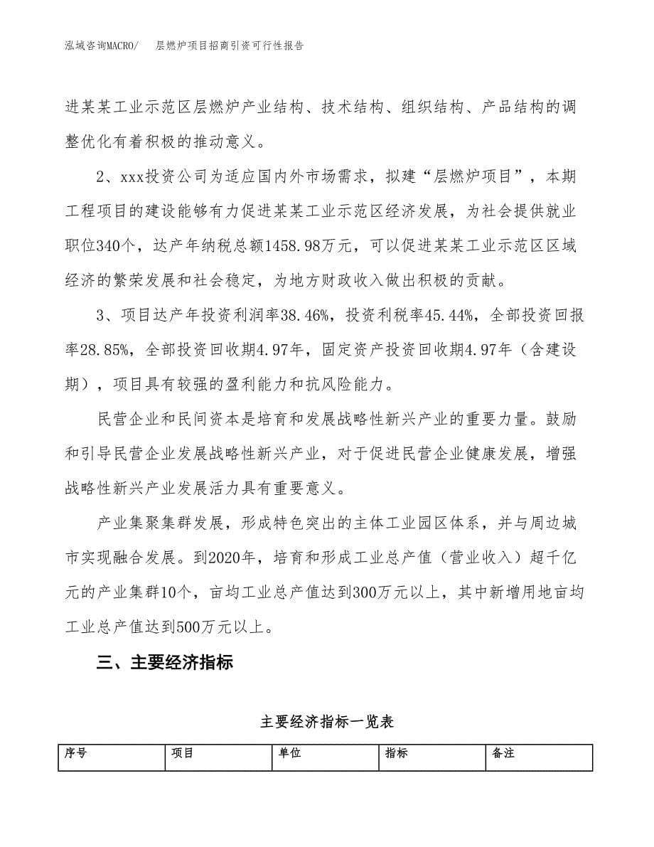 层燃炉项目招商引资可行性报告.docx_第5页
