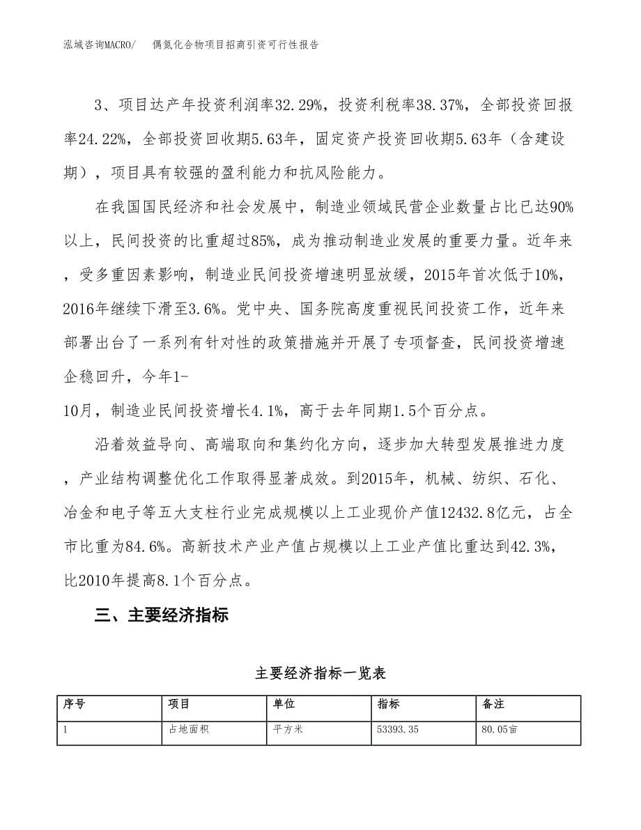 偶氮化合物项目招商引资可行性报告.docx_第5页