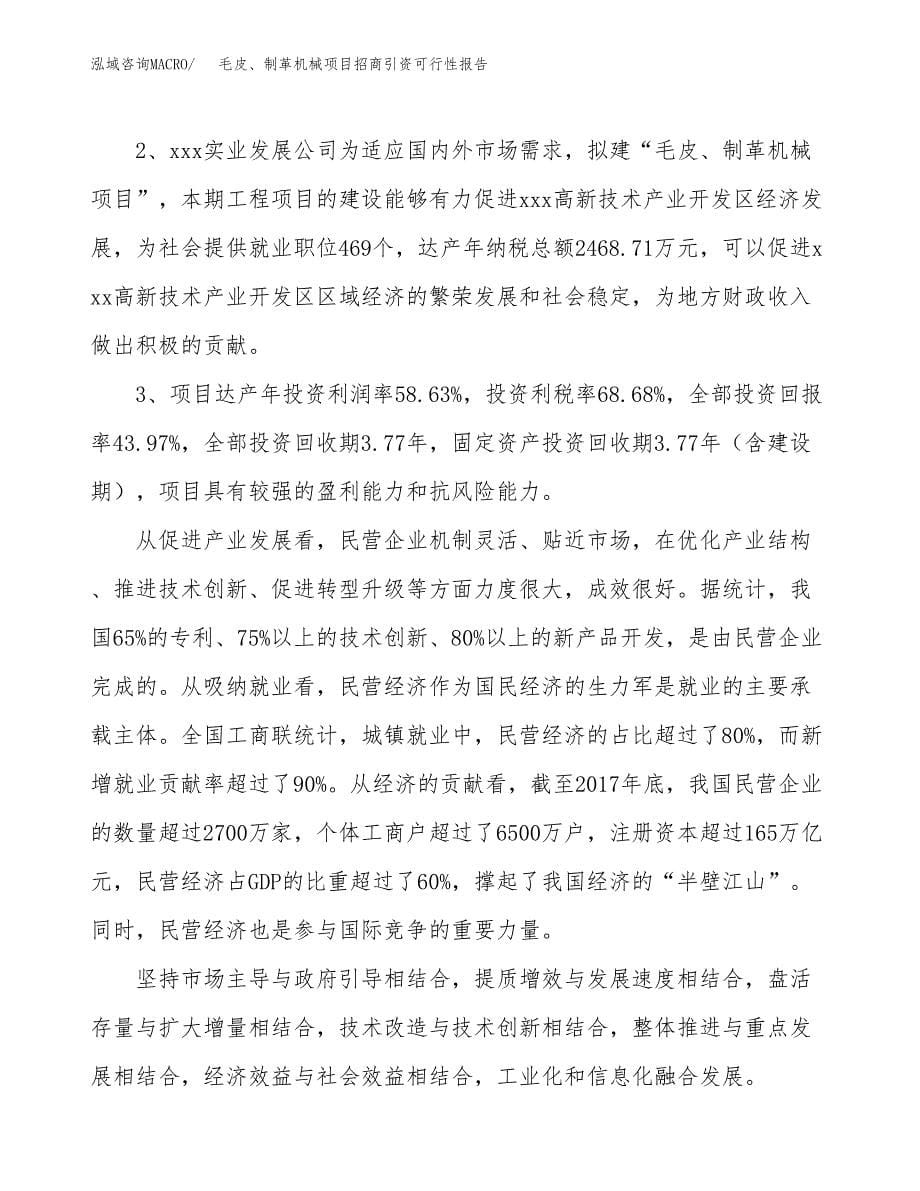 毛皮、制革机械项目招商引资可行性报告.docx_第5页