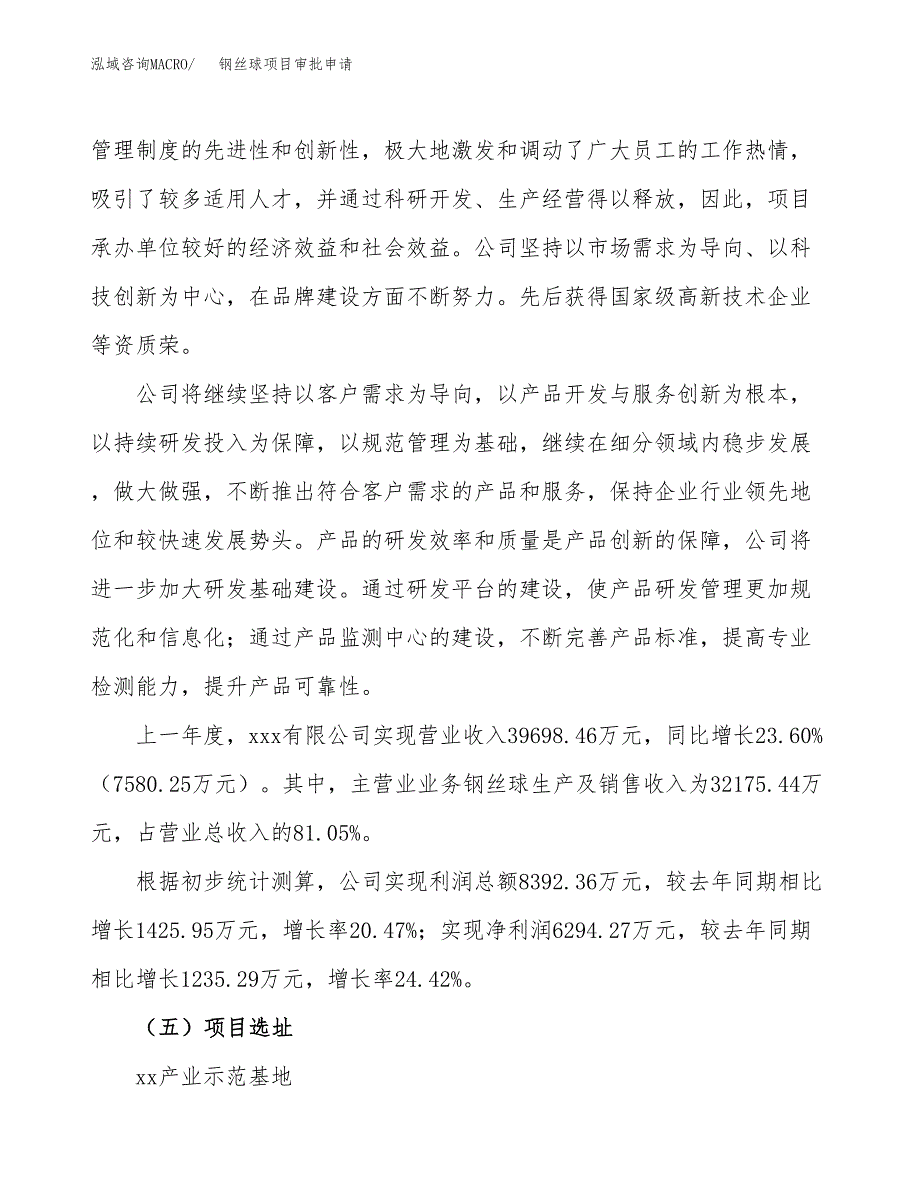 钢丝球项目审批申请（总投资20000万元）.docx_第2页