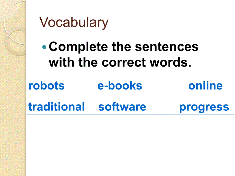 北师大版八年级英语下册课件：Unit 1 Technology and the Future Lesson 1 Schools of the Future(1)_第3页