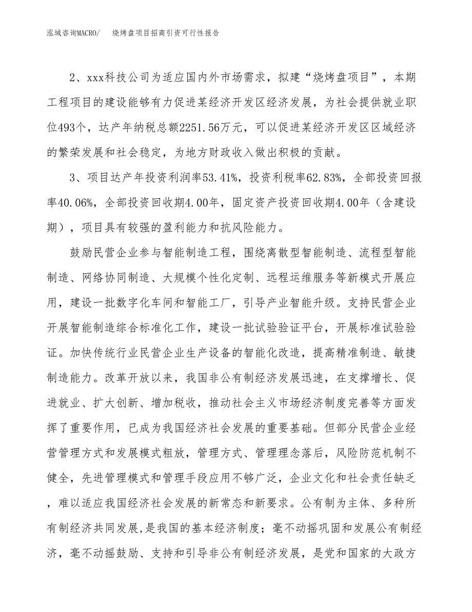 烧烤盘项目招商引资可行性报告.docx_第5页