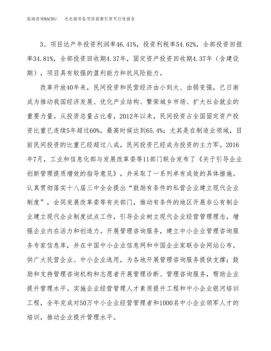 毛衣链吊坠项目招商引资可行性报告.docx_第5页