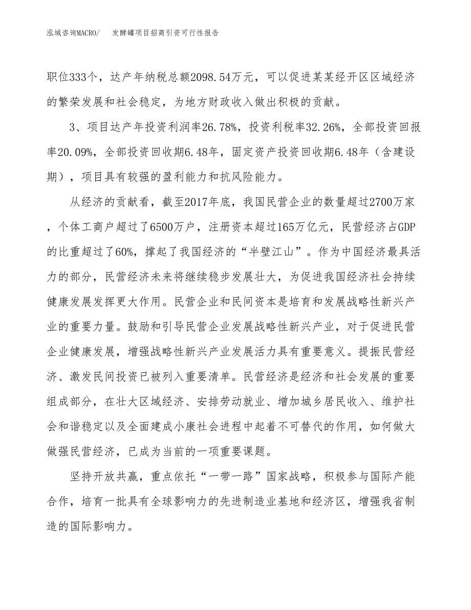 发酵罐项目招商引资可行性报告.docx_第5页