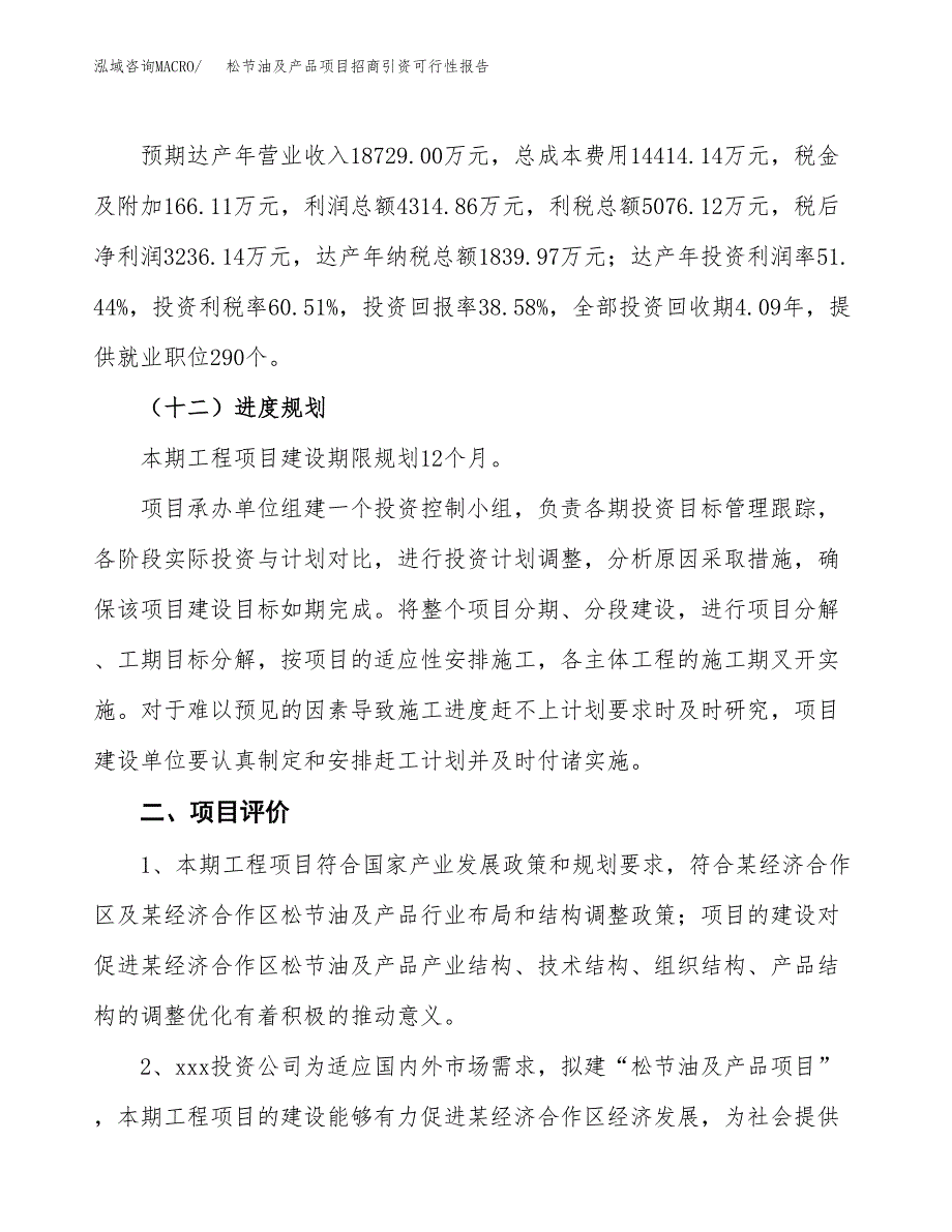 松节油及产品项目招商引资可行性报告.docx_第4页