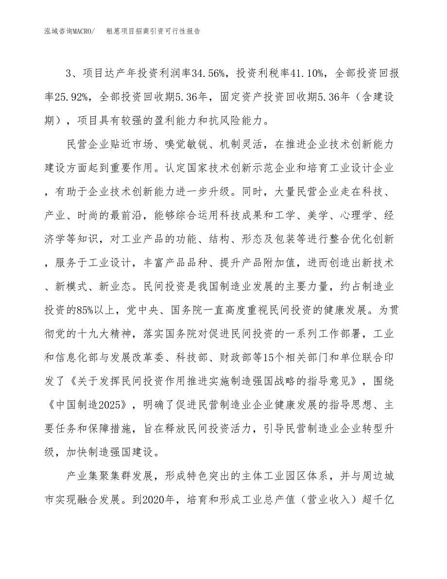 粗蒽项目招商引资可行性报告.docx_第5页