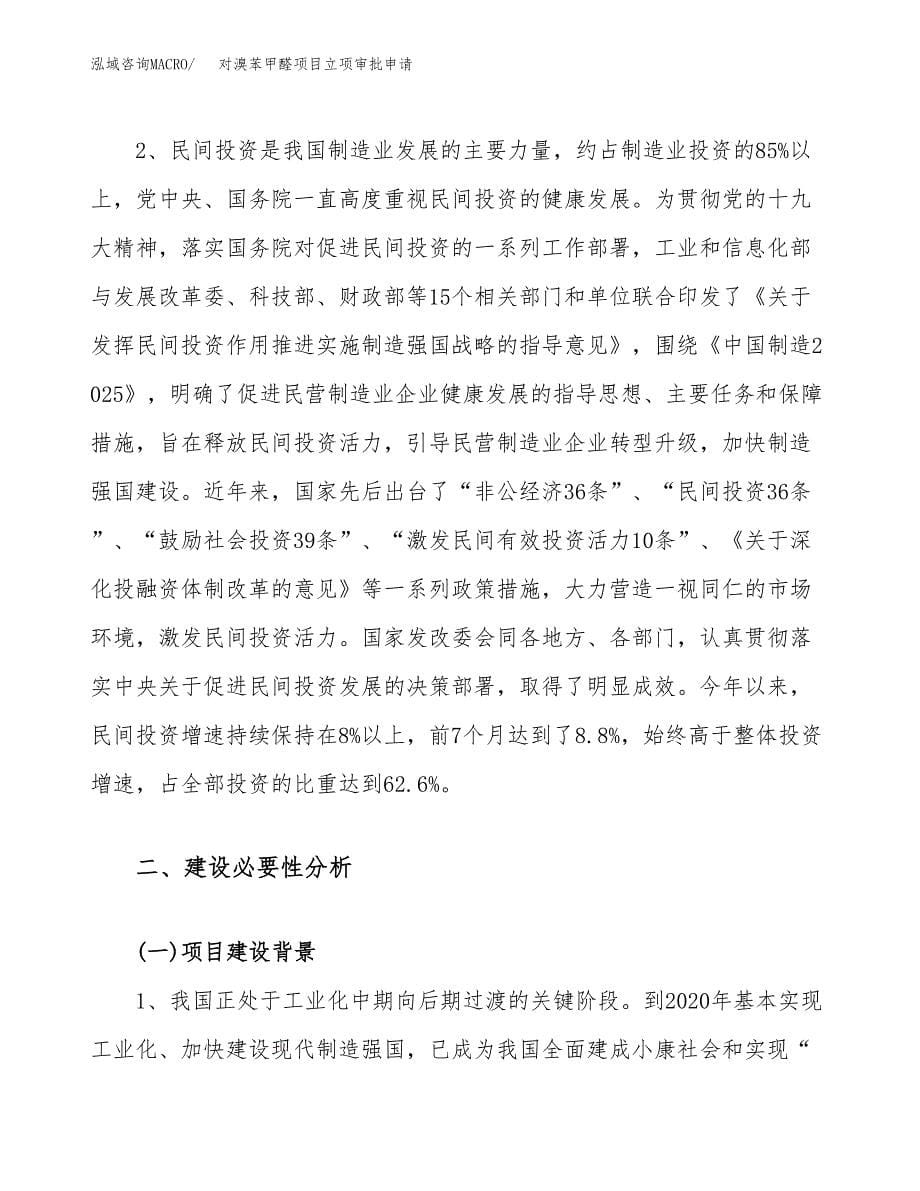 对溴苯甲醛项目立项审批申请.docx_第5页