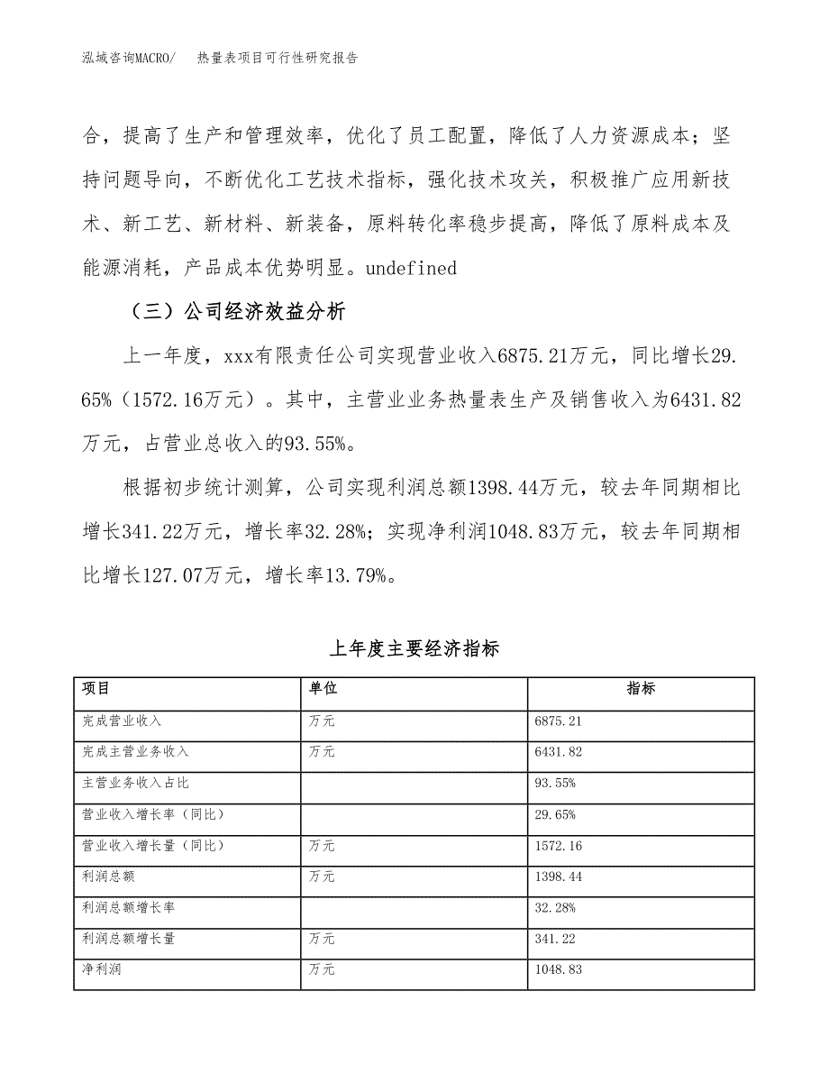 热量表项目可行性研究报告（总投资5000万元）（23亩）_第4页