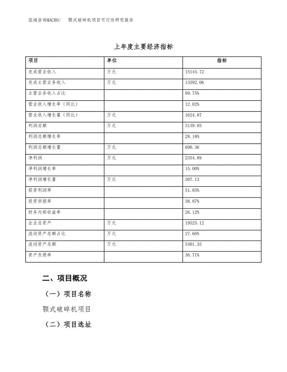 颚式破碎机项目可行性研究报告（总投资9000万元）（38亩）_第5页