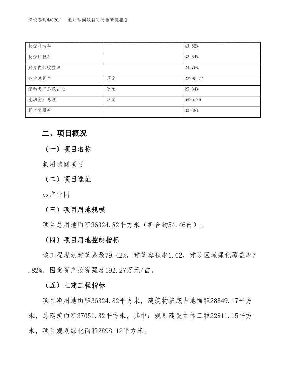 氨用球阀项目可行性研究报告（总投资14000万元）（54亩）_第5页