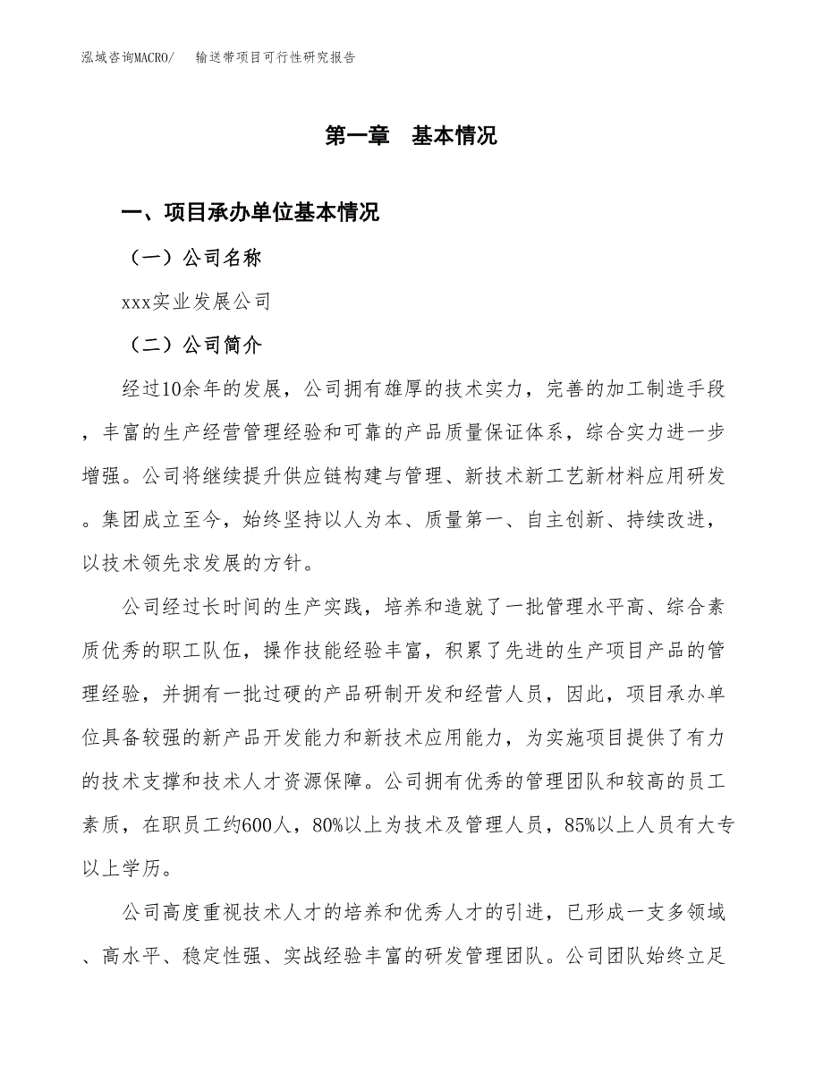 输送带项目可行性研究报告（总投资14000万元）（51亩）_第3页