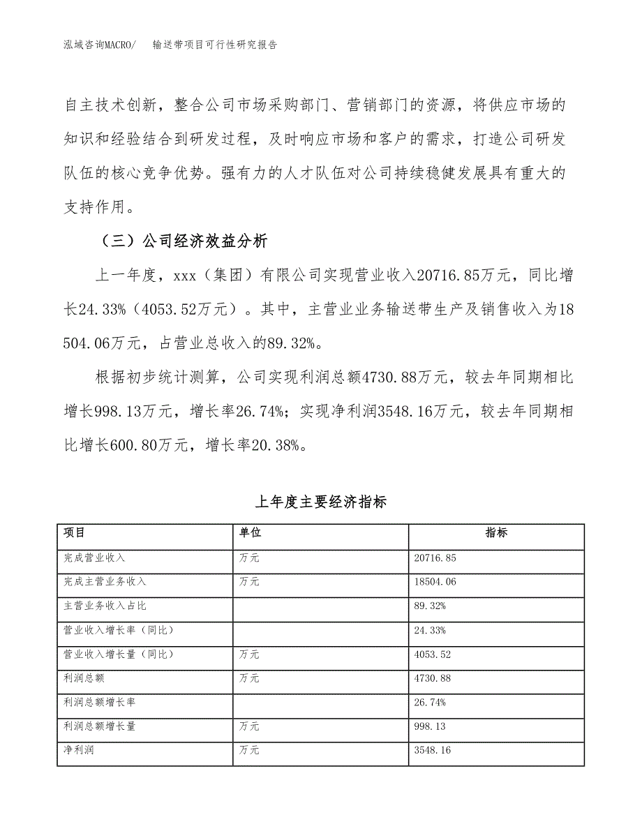 输送带项目可行性研究报告（总投资14000万元）（51亩）_第4页