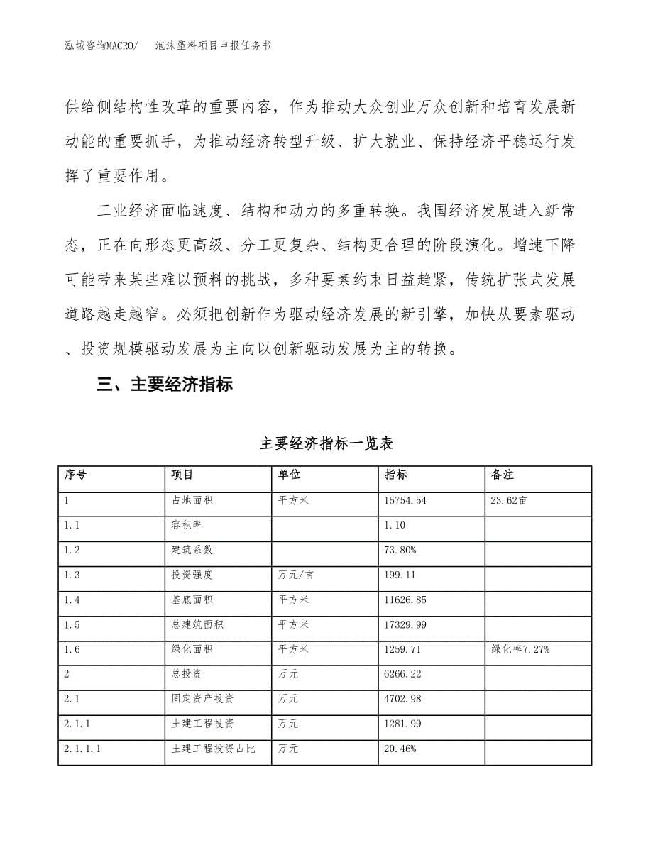 泡沫塑料项目申报任务书.docx_第5页